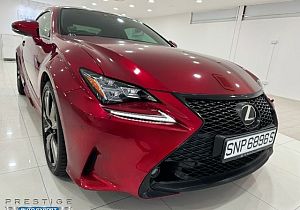 Lexus RC350 Luxury Coupe 2015 Red Revcam
